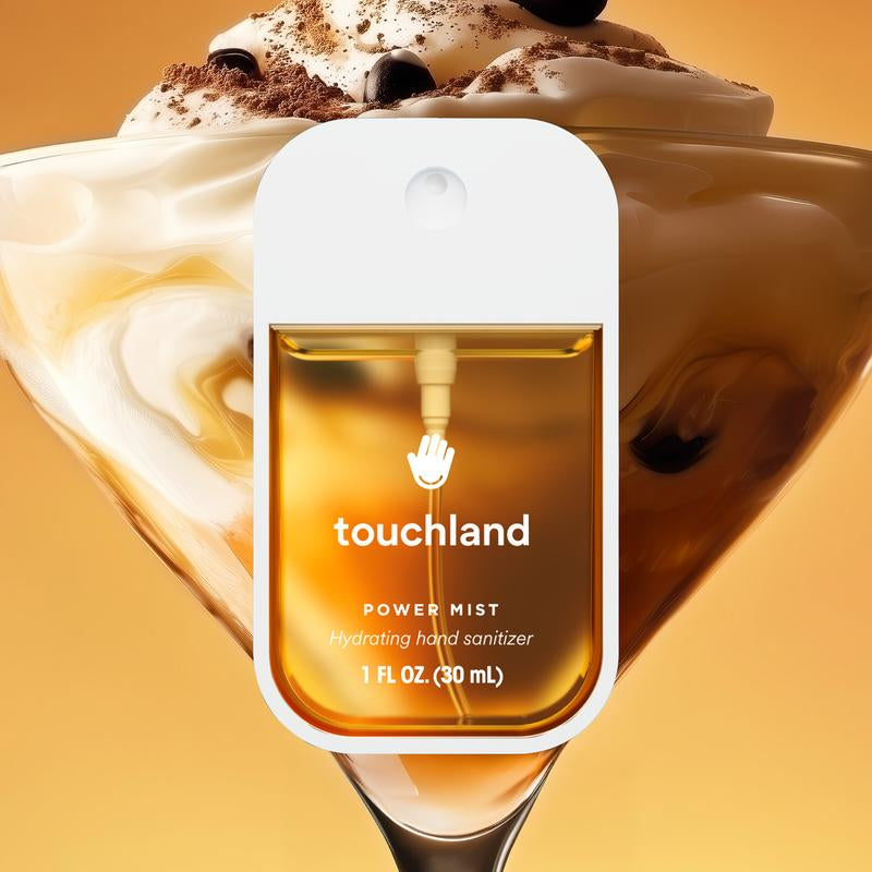 Touchland Seasonal Power Mist Hand Sanitizer 4-Set with Peppermint Mocha, Salted Caramel, Spiced Pumpkin-Tini, Cinnamon Gingerbread, Fall Scents