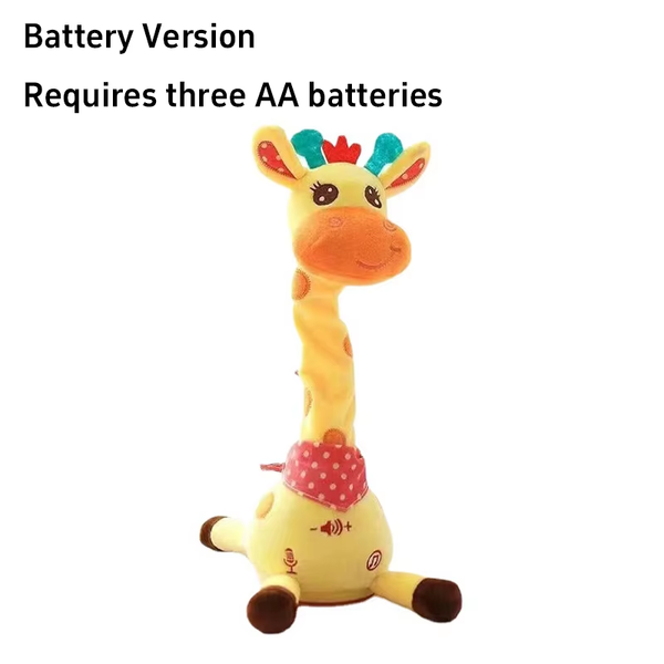 2025 Enhanced Musical Giraffe Ornament - English Version with Singing, Dancing, Voice Repetition, and Illuminated LED Lights - Ideal Gift for Children