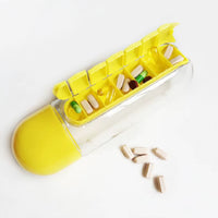 600Ml Sports Plastic Water Bottle Combine Daily Pill Boxes Organizer Drinking Bottles Leak-Proof Bottle Tumbler Outdoor