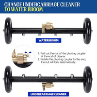 Dual-Function Undercarriage Pressure Washer Cleaner for Karcher with 1/4 Quick-Plug Connection