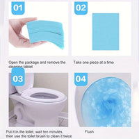 Toilet Cleaning Sheet, 60Pcs Toilet Cleaner, Odor Remover, Household Floor Cleaning Sheet, Cleaning Supplies