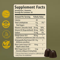 Pure Shilajit Supplement Gummies with Black Seed Oil, High Potency Pure Himalayan Resin for Energy, Immune Support, and Cognitive Function, Lab Tested Chewables
