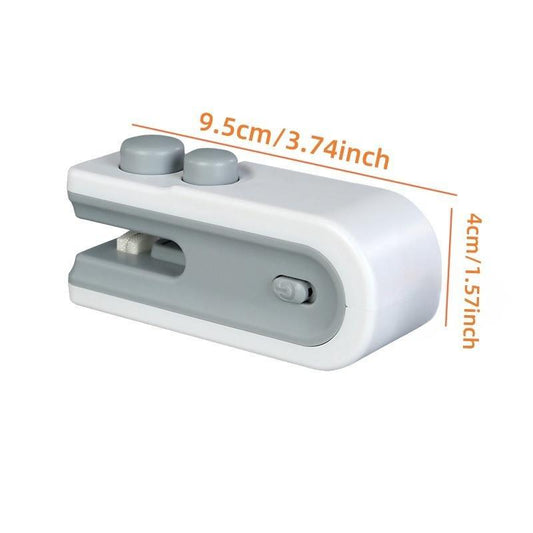 Mini Snack Bag Sealing Machine,2 in 1 Heat USB Rechargeable Snack Bag Selaer,Plastic Electric Bag Sealers, Keep Food Fresh. Portable Sealer Picnics