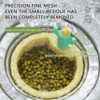 1/2 Pcs Cactus Shaped Kitchen Sink Drain Strainer Soft Filter Trap Food Slag Remover with Handy Handle Kitchen Accessory